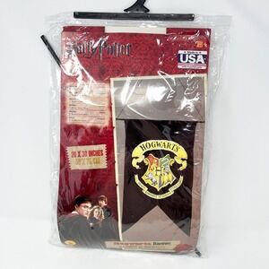 Harry Potter Hogwarts Banner Rubies Costume Co Black Polyester Wall Flag 2016